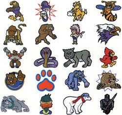 Dakota Collectibles embroidery designs - Mighty Mascots - Sewingmachinesplus.com