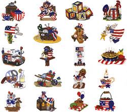 Dakota Collectibles embroidery designs - Old Glory - Sewingmachinesplus.com