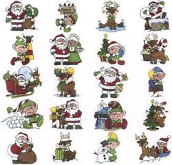 Dakota Collectibles embroidery designs - Santa & Friends - Sewingmachinesplus.com