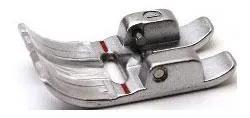Pfaff compatible snap-on fancy stitch foot presser feet set of 3, metallic silver