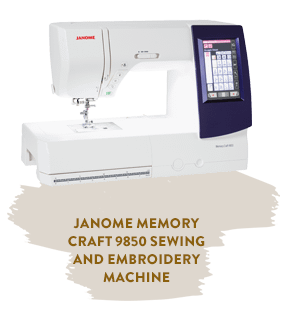 Janome Memory Craft Sewing and Embroidery Machine