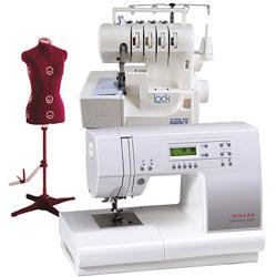 Combo - Singer Quantum 9920 Sewing Machine, Nancy EZ Lock Serger, & Dress Form - Sewingmachinesplus.com