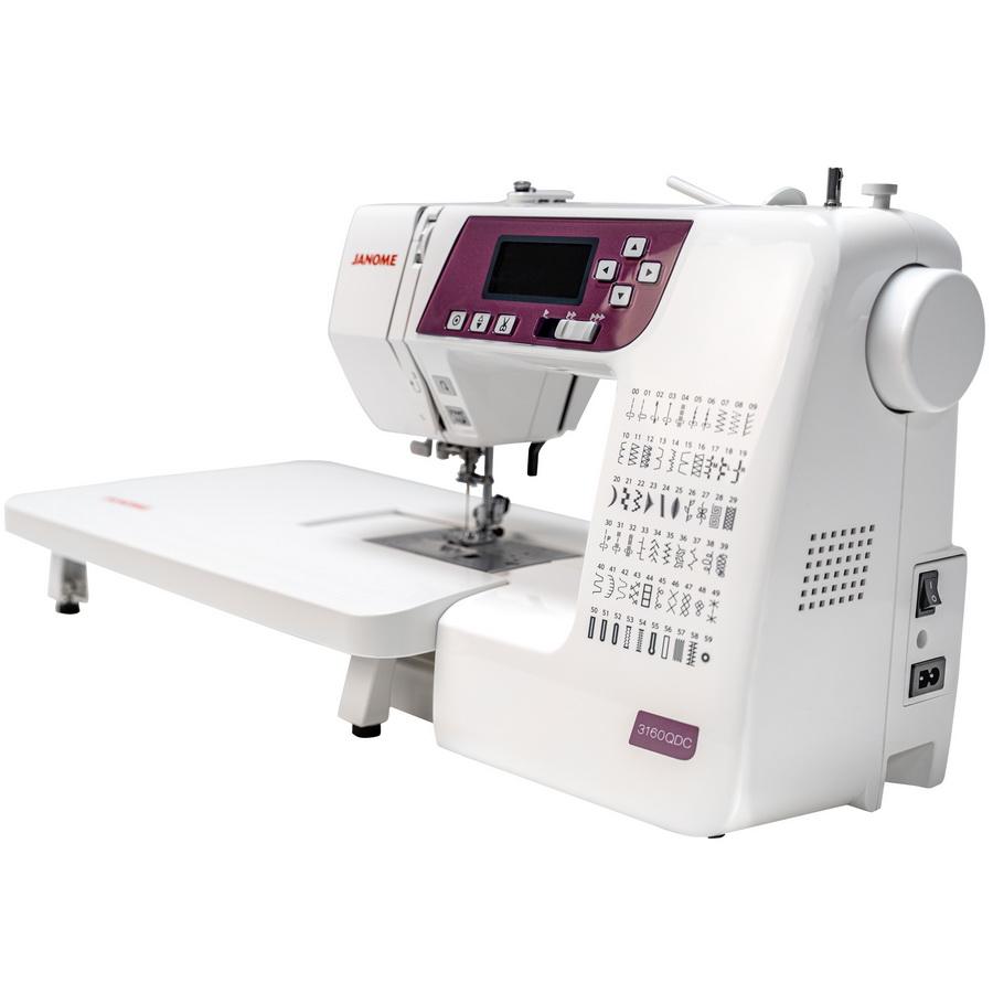 Janome 3160QDC Computer Sewing Machine - Purple/Grape Color (OPEN BOX MODEL) - Sewingmachinesplus.com