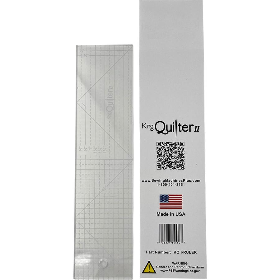 King Quilter II 3" x 12" Longarm Quilting Ruler - Sewingmachinesplus.com