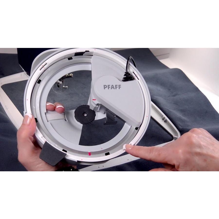 Pfaff Creative Icon Sewing & Embroidery Machine with Ribbon Embroidery Attachment - Sewingmachinesplus.com