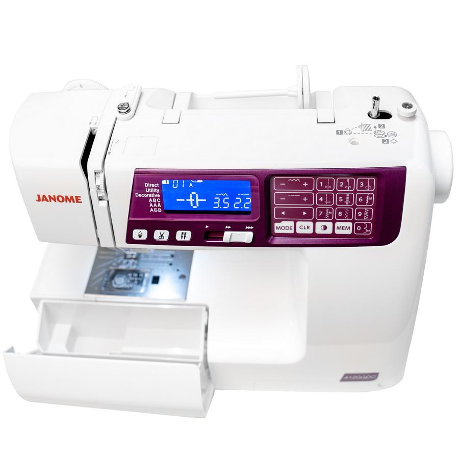 Janome 4120QDC - G Computer Sewing Machine (Purple/Grape Color) - Sewingmachinesplus.com