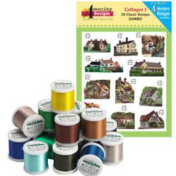 Amazing Designs Cottages with Madeira 18 Spool Thread Kit