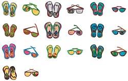 Amazing Designs ADC-46 Sunglasses and Flip Flops Applique I