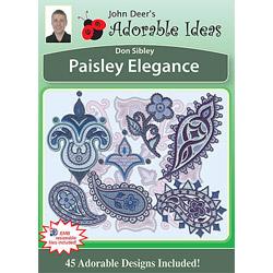 Adorable Ideas embroidery designs - Don Sibley Paisley Elegance - Sewingmachinesplus.com
