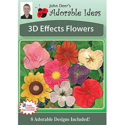 Adorable Ideas embroidery designs - 3D Effects Flowers - Sewingmachinesplus.com