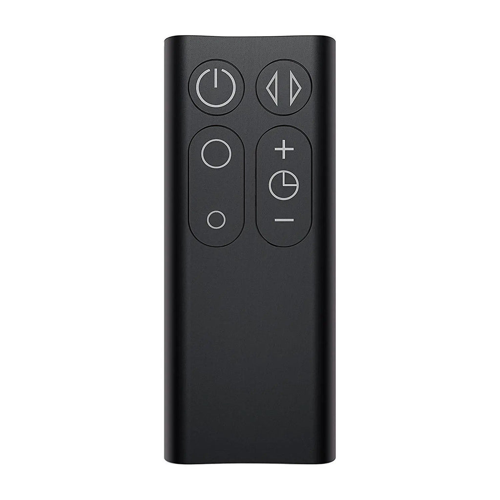 Dyson AM06 desk fan remote control with power, oscillation, and +/- buttons