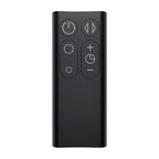Dyson AM06 desk fan remote control with power, oscillation, and +/- buttons