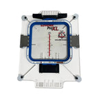All in 1 Hooper Pro Starter Kit hooping aid; blue square frame with measurement scale on white base