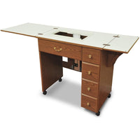 Arrow Auntie Retro-look Sewing Cabinet - White Finish