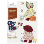 Anita Goodesign Sunbonnet Sue & Sam embroidery design set, Mini Heirloom Collection, colorful applique