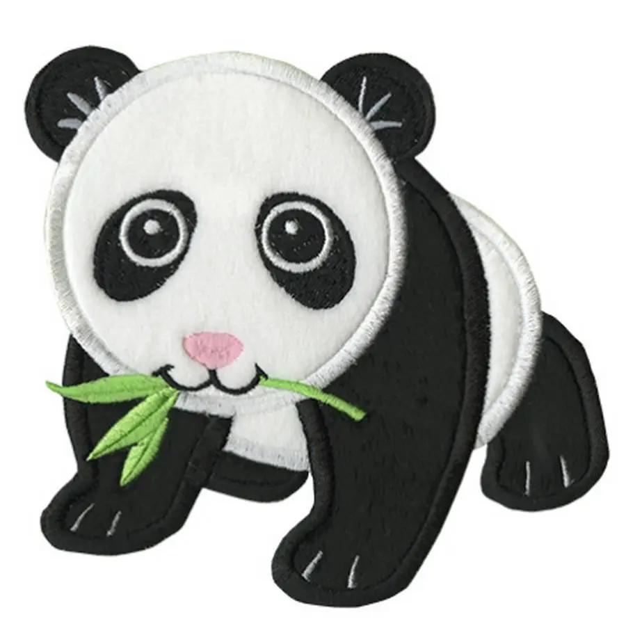 Anita Goodesign Baby Pandas design pack 33BAG embroidery design featuring a panda with bamboo
