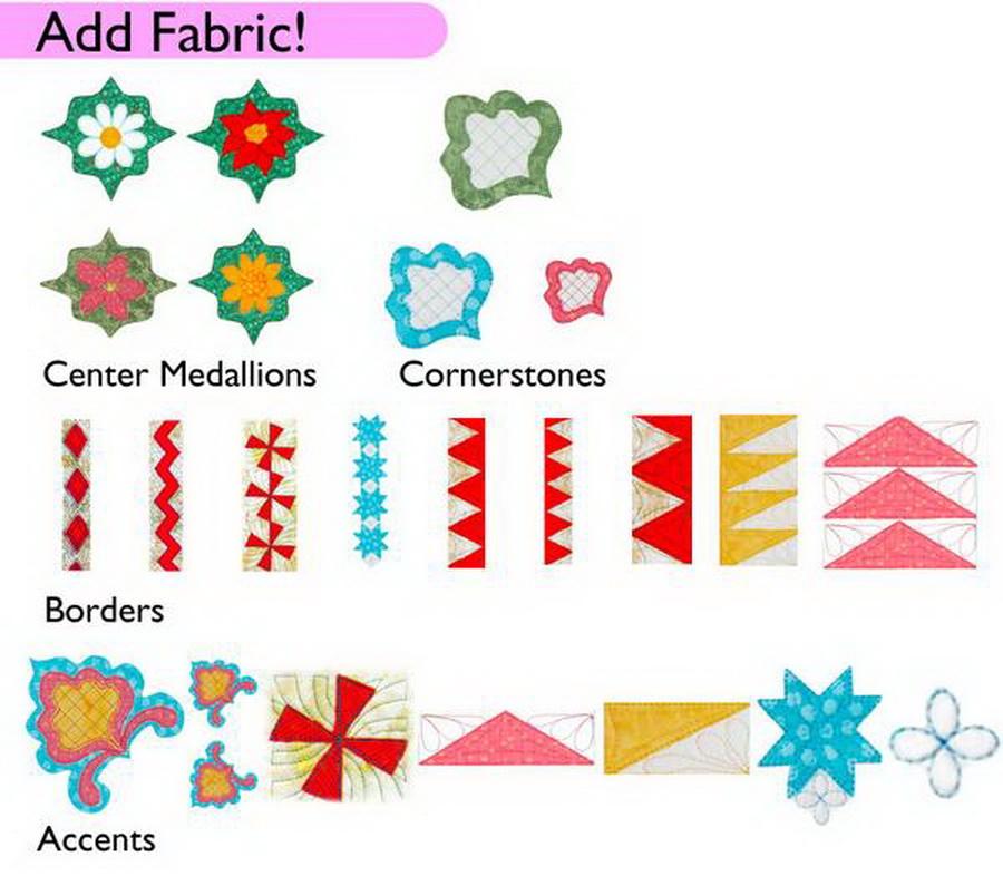 Stipple! All Seasons Borders Designs in Machine Embroidery