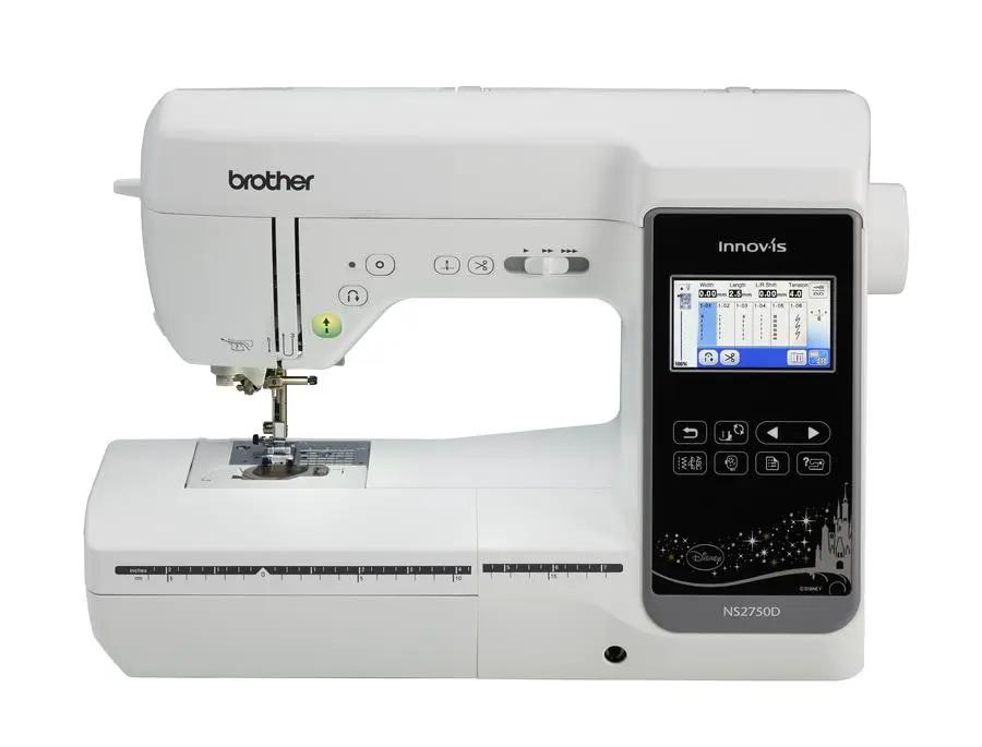 Brother Innov-is NS2750D sewing and embroidery machine, white with touchscreen display