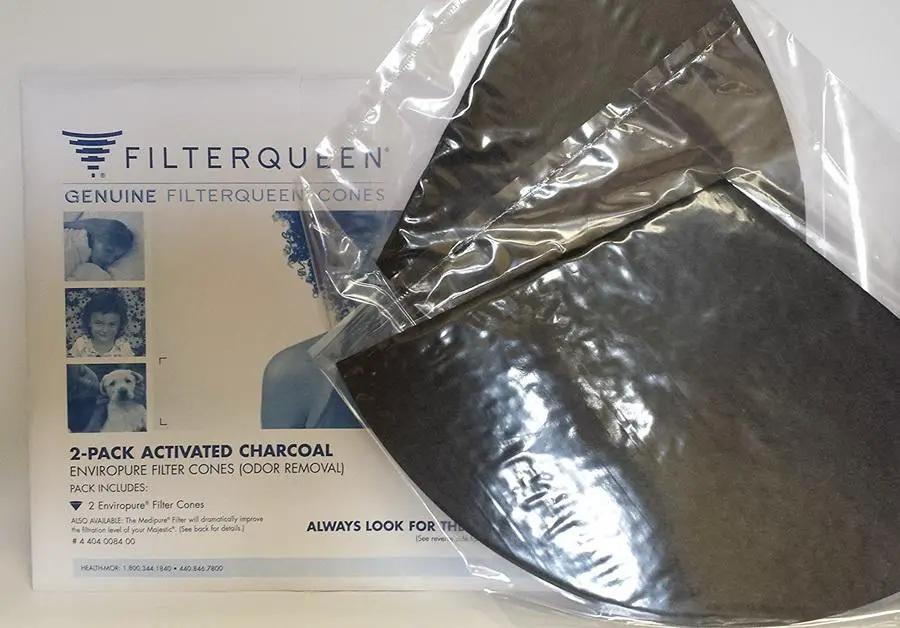 FilterQueen Enviropure vacuum filter 2-pack, activated charcoal cones