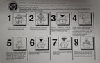 Vacuum filters: FilterQueen Enviropure 2-pack instruction sheet with eight setup steps.