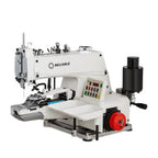 Reliable 8100BS Button Sewer with Direct Drive Machine with Table,  Motor and Uberlight 3100TL Light Lamp