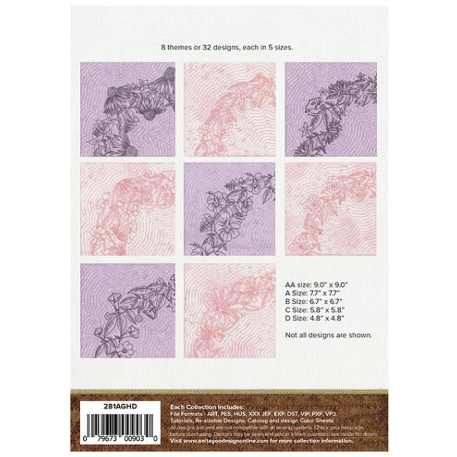 Anita Goodesign Floral Wreaths (281AGHD)