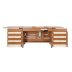 Arrow 98700 Bertha Sewing Cabinet for large machines - Oak Finish