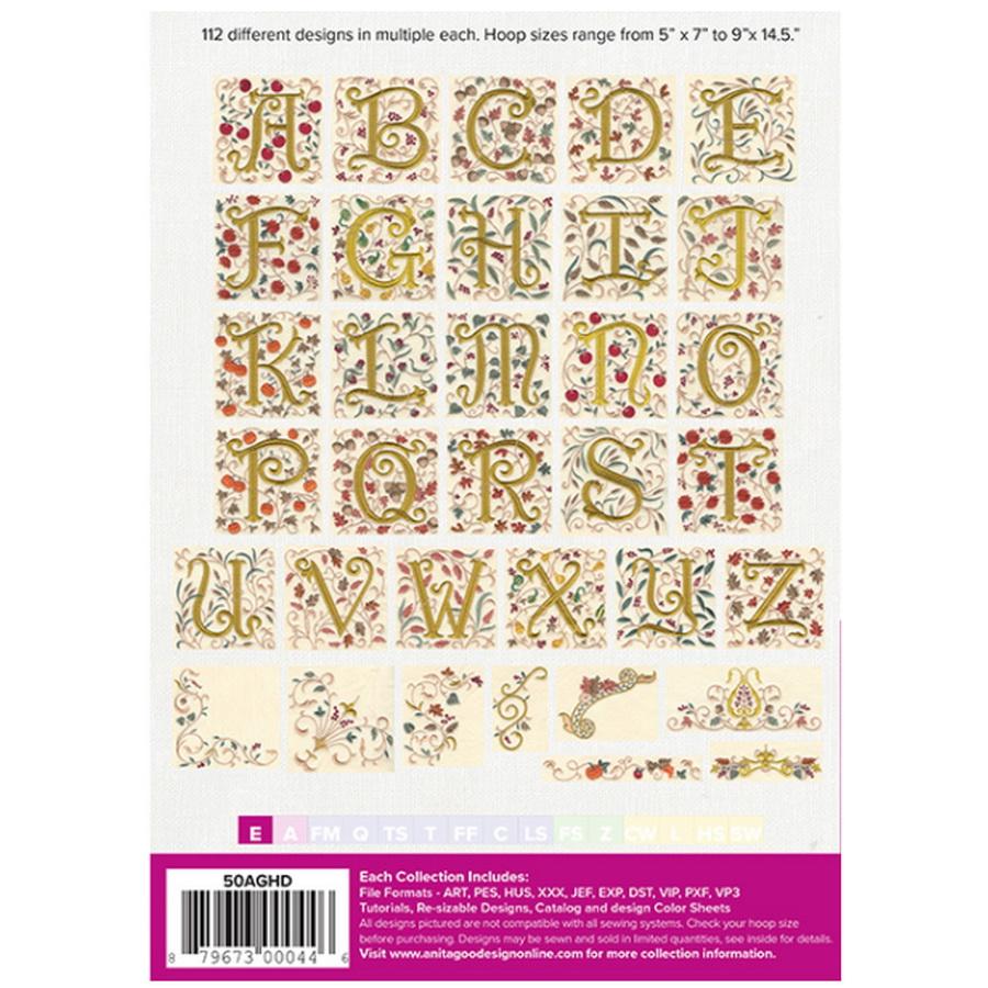 Anita Goodesign Autumn Monogram (112 Designs)