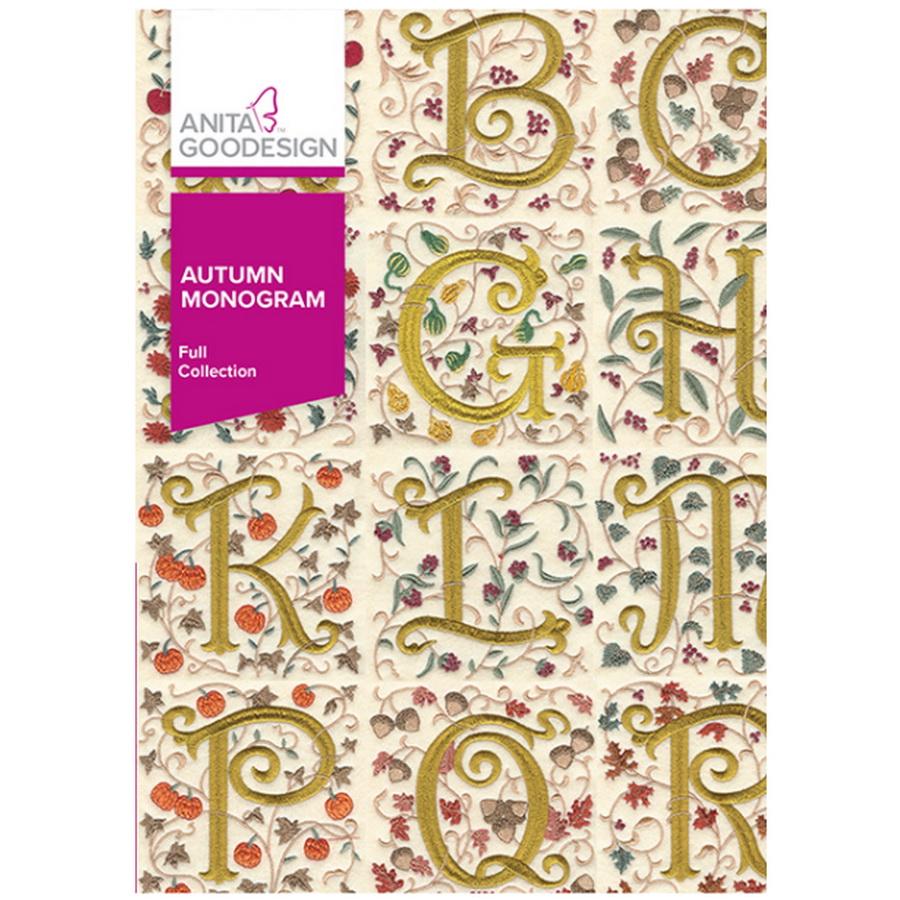 Anita Goodesign Autumn Monogram (112 Designs)