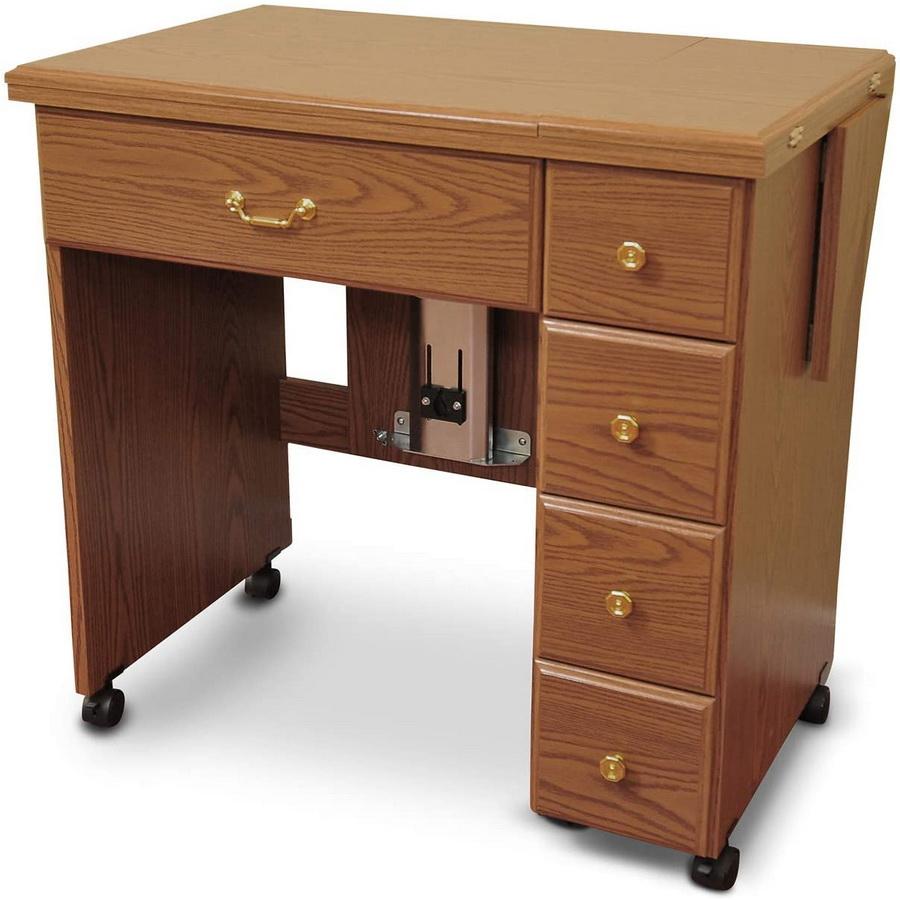 Arrow Auntie Retro-look Sewing Cabinet - White Finish
