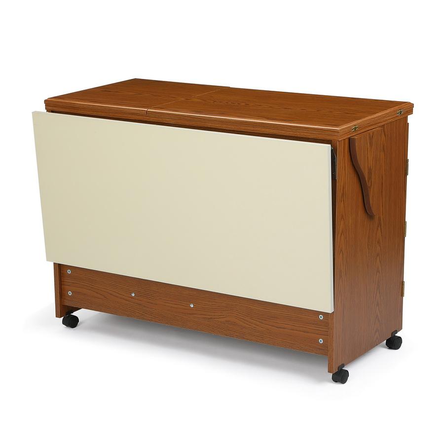 Arrow 98700 Bertha Sewing Cabinet for large machines - Oak Finish