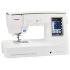 Janome Skyline 8 computerized sewing and quilting machine in white with touchscreen display
