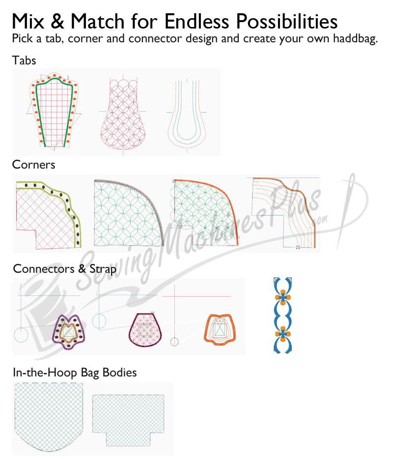 DIME Designer Handbags Book and Embroidery Designs (BK00117)