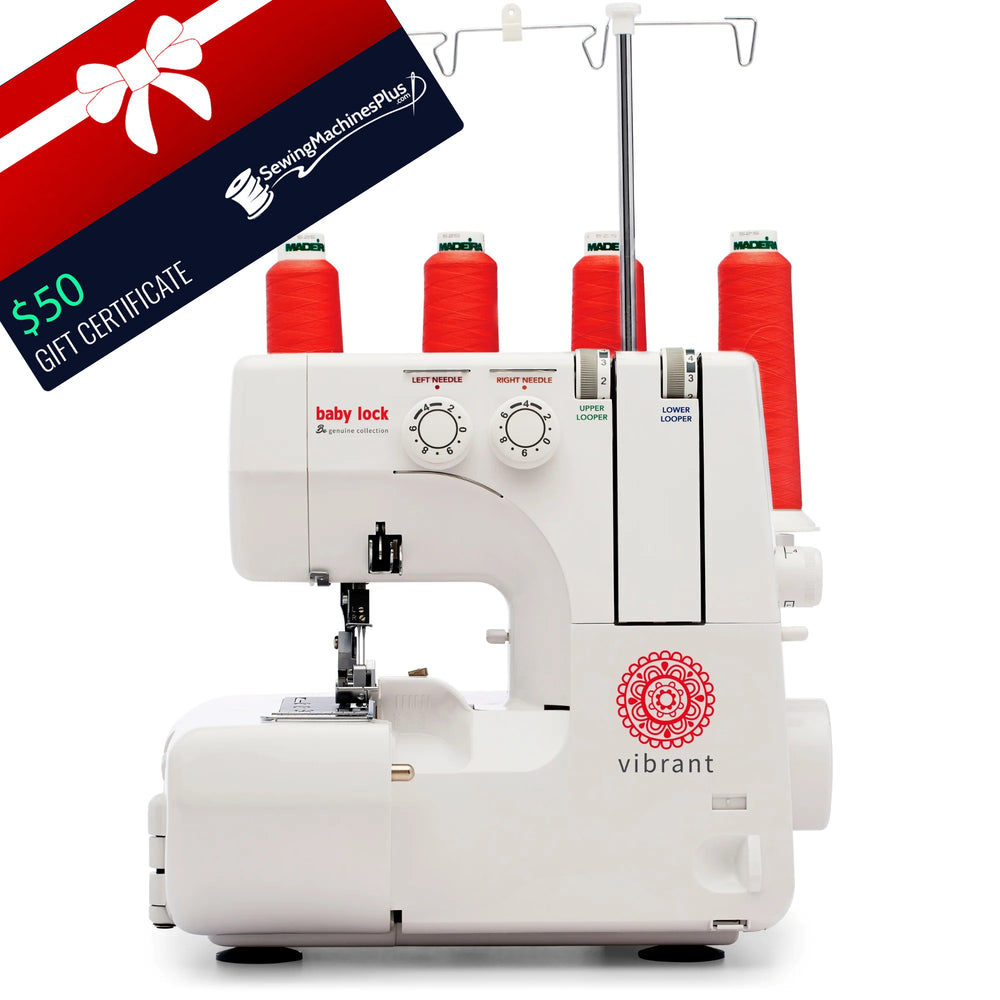 Baby Lock Vibrant Serger Machine - From the Genuine Collection - FREE BUNDLE INCLUDED