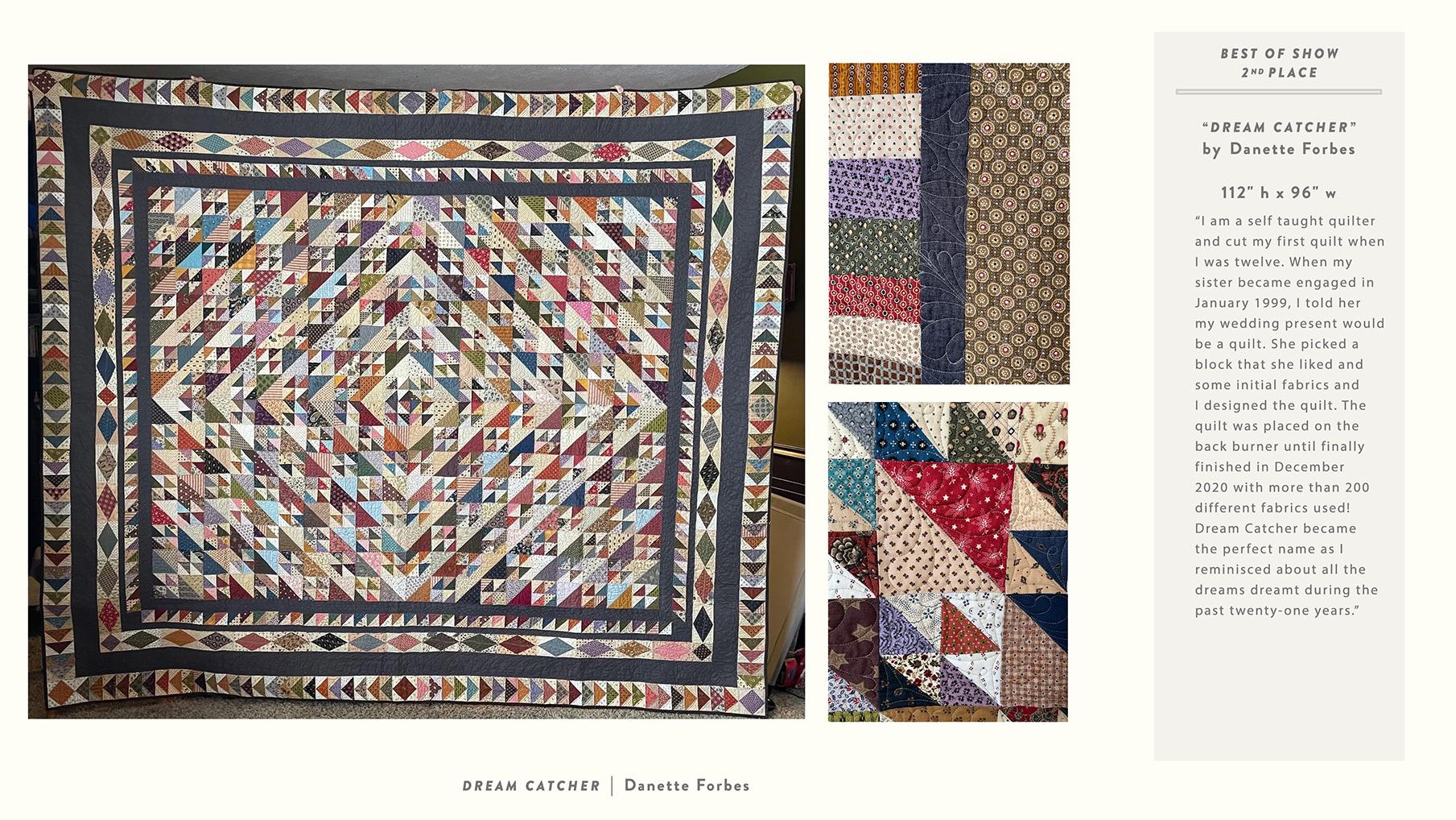 Quilt Design with some text on right side