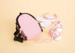 Back to School 18" Doll Accessories Set - Pink