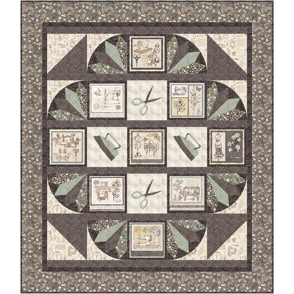Bound To Be Quilting Vintage Sewing Room Quilting Patten - Sewingmachinesplus.com
