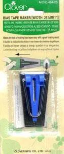 Bias Tape Maker 25 mm Clover blue tool, sewing notions