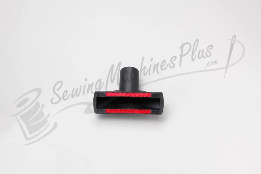 The Bank Robber canister vacuum floor nozzle with red brush strips