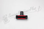 The Bank Robber canister vacuum floor nozzle with red brush strips