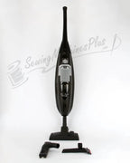 The Bank Stick Up HEPA hard floor vacuum, black, with 3 attachments.