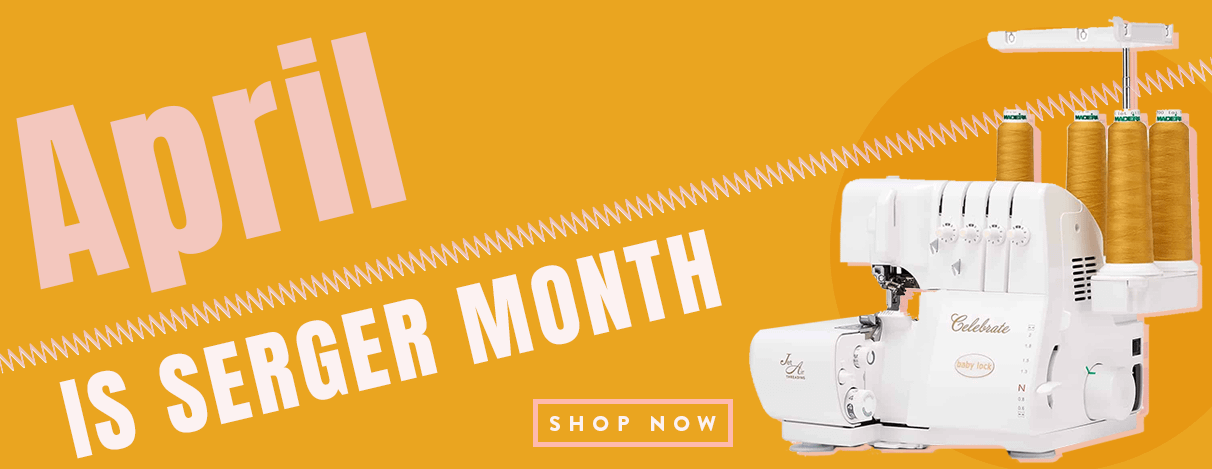 April is Serger Banner