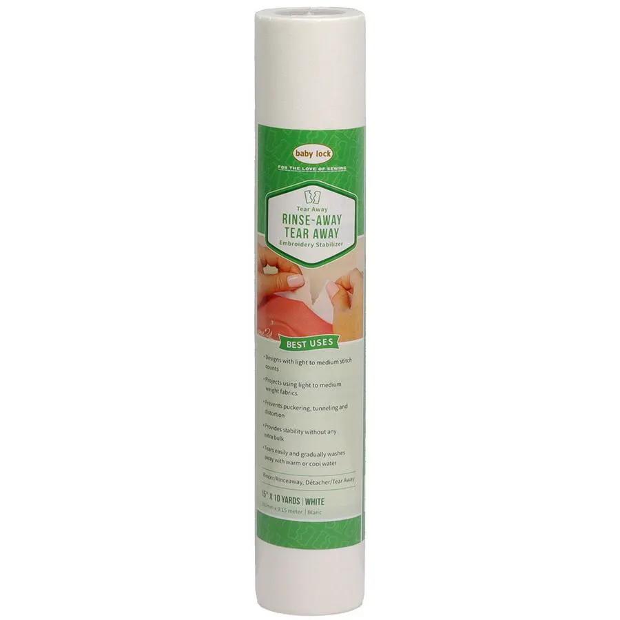 Baby Lock Rinse Medium Away Tear Away 1.05 Oz 15" x 10 Yds. - Sewingmachinesplus.com