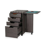 Arrow Kangaroo Kiwi Sewing Storage Rolling Caddy and Ironing Station (Teak, Gray or Ash White)