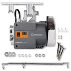 Servo Motor: Reliable Sewquiet 6000SM gray brushless 12-coil unit with mounting brackets and hardware