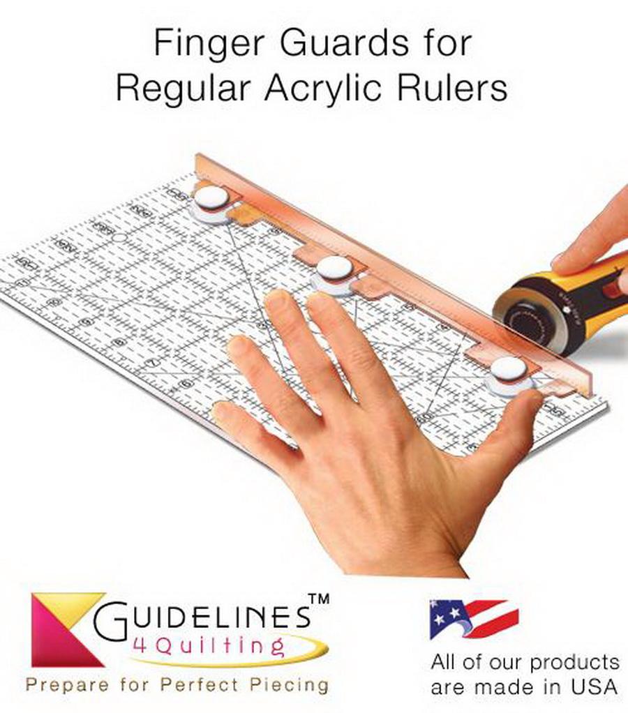 Guidelines 4 Quilting - Finger Guards for Regular Acrylic Rulers