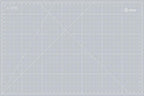 Threaders A1 cutting mat in light gray with grid lines and diagonal measurement marks