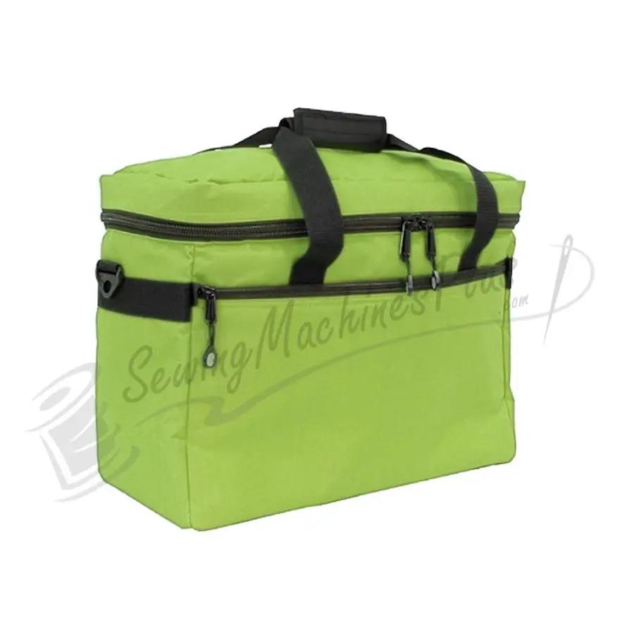 Bluefig CB18 lime sewing machine tote bag with black handles