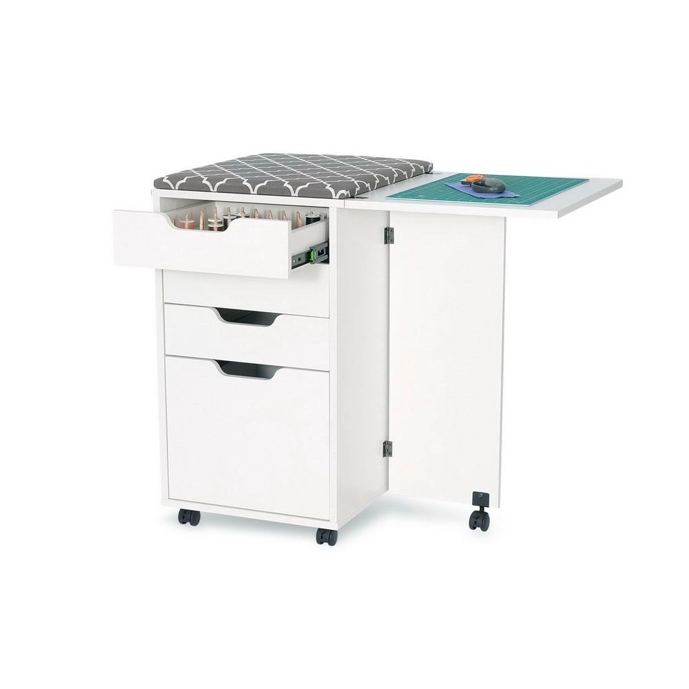 Kangaroo Sewing Furniture Bandicoot 2 Cabinet White Ash b8211 Studio Set With Kiwi Storage Cabinet - Sewingmachinesplus.com