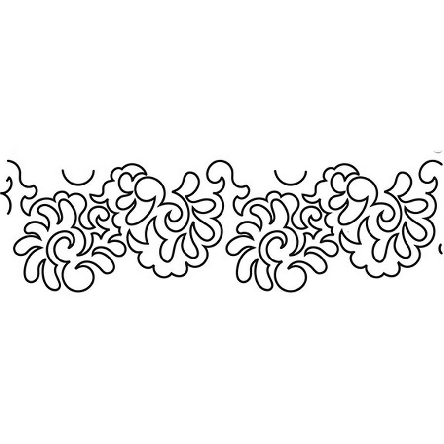 Groovy Board - 10in. Feathers Delight Template - Sewingmachinesplus.com